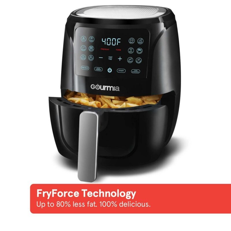 Gourmia 4 Qt Digital Air Fryer with Guided Cooking, Black GAF486 - Image 6