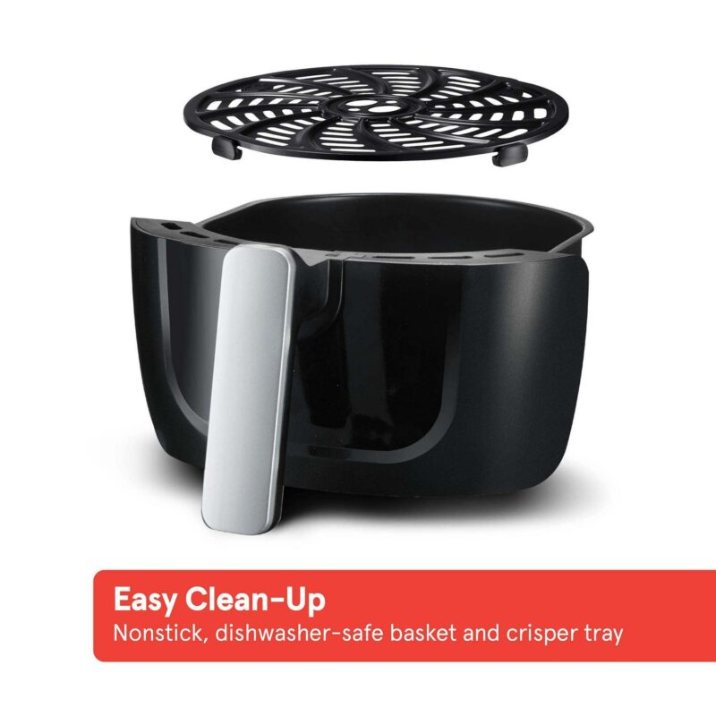 Gourmia 4 Qt Digital Air Fryer with Guided Cooking, Black GAF486 - Image 2