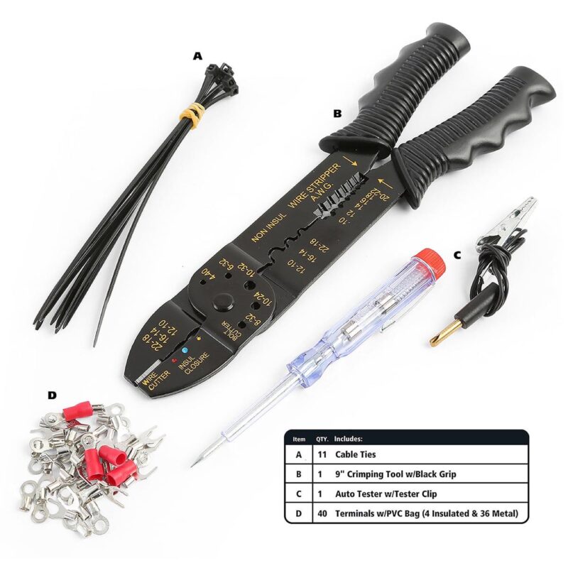 GreatNeck 125 Piece Marine Tool Kit for Boats, Waterproof Case, Chrome-Plated Tools - Image 12