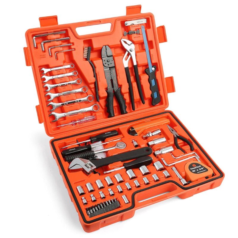 GreatNeck 125 Piece Marine Tool Kit for Boats, Waterproof Case, Chrome-Plated Tools - Image 4