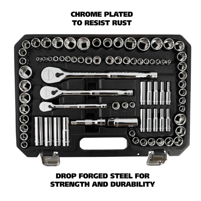 GreatNeck 82-Piece Multi-Drive Mechanic's Tool Set - SAE and Metric - Image 3
