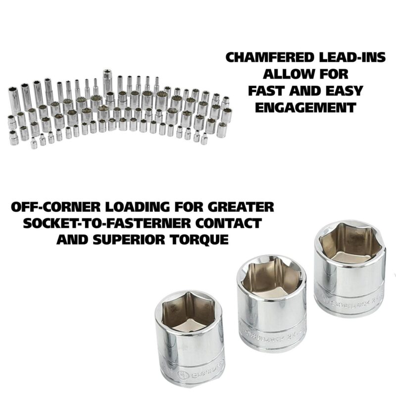 GreatNeck 82-Piece Multi-Drive Mechanic's Tool Set - SAE and Metric - Image 7