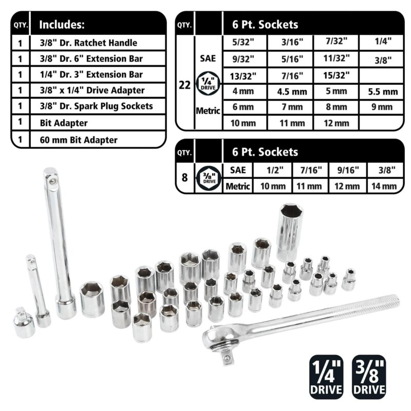 Great Neck TK119 119-Piece Tool Set - Image 7