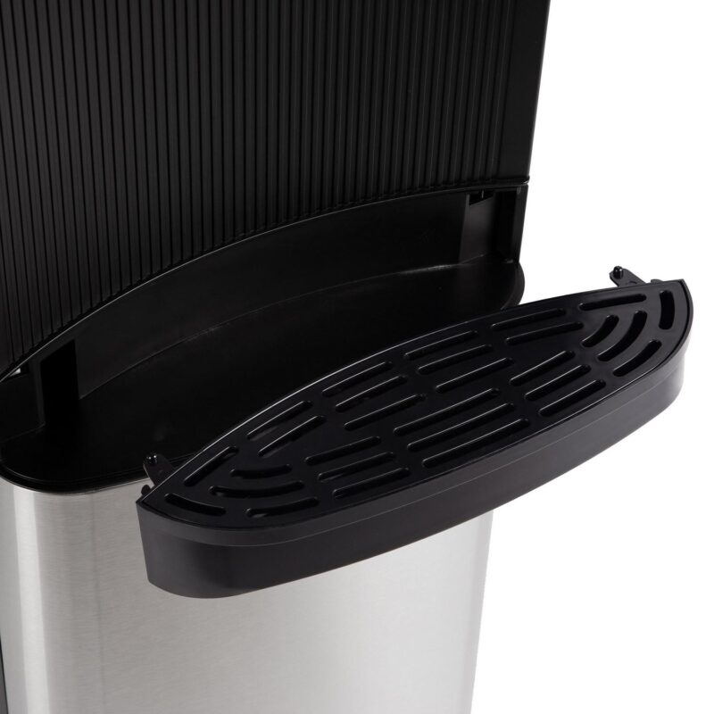 Great Value Bottom Loading Hot/Cold/Room Temp. Water Dispenser, Black/Stainless Steel Water Cooler, 41  High - Image 9