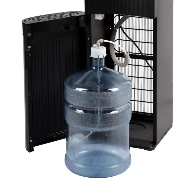 Great Value Bottom Loading Hot/Cold/Room Temp. Water Dispenser, Black/Stainless Steel Water Cooler, 41  High - Image 10