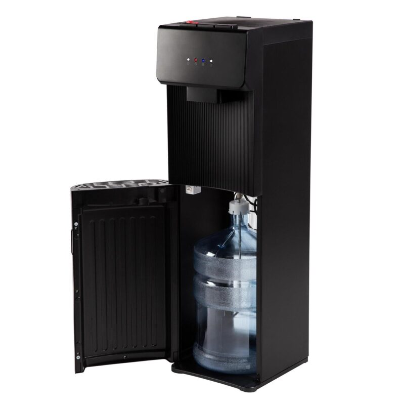 Great Value Bottom Loading Hot/Cold/Room Temp. Water Dispenser, Black/Stainless Steel Water Cooler, 41  High - Image 4