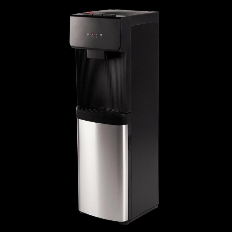 Great Value Bottom Loading Hot/Cold/Room Temp. Water Dispenser, Black/Stainless Steel Water Cooler, 41  High - Image 2