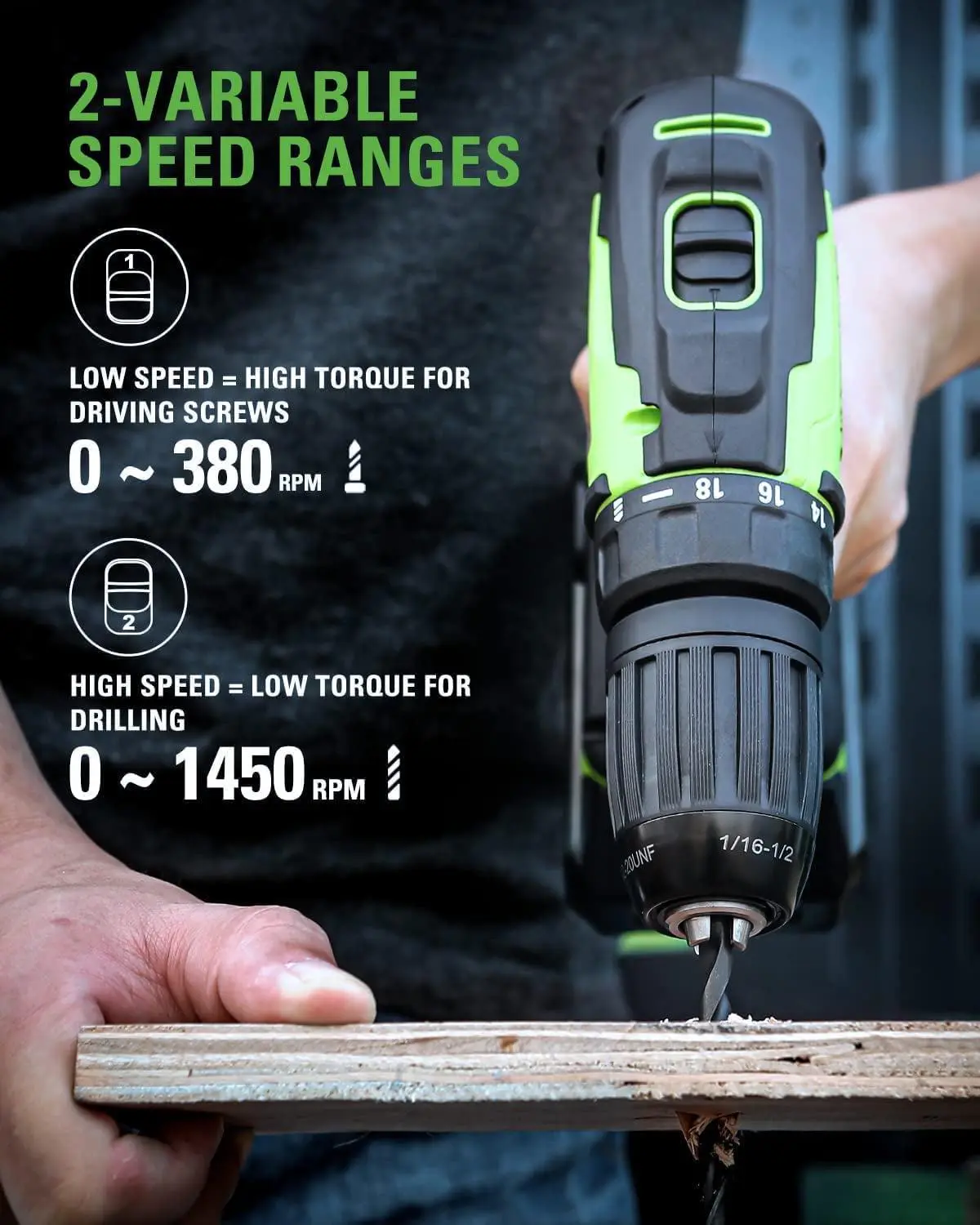 Greenworks 24V Brushless 1/2  Drill + 1/4  Impact Driver Combo Kit with (2) Batteries and Charger - Image 4