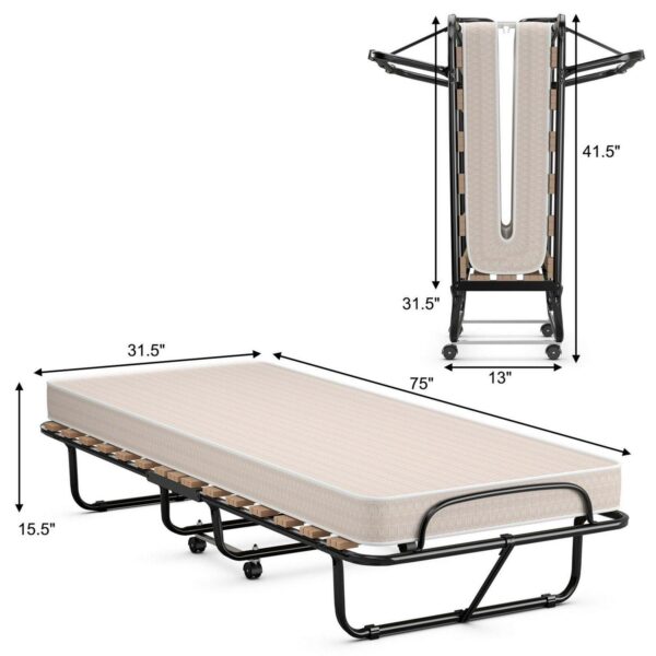 Gymax Folding Bed Ro b9aac79d209a3ccebc9220b9f81bb84b