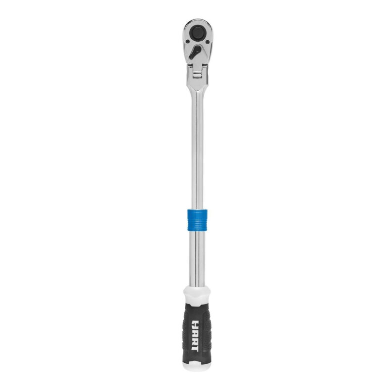 HART 1/2-inch Drive Extendable Ratchet with Flexible Head and HART 11-Piece 1/2-inch Drive SAE Impact Soocket Set,Chrome Vanadium - Image 3