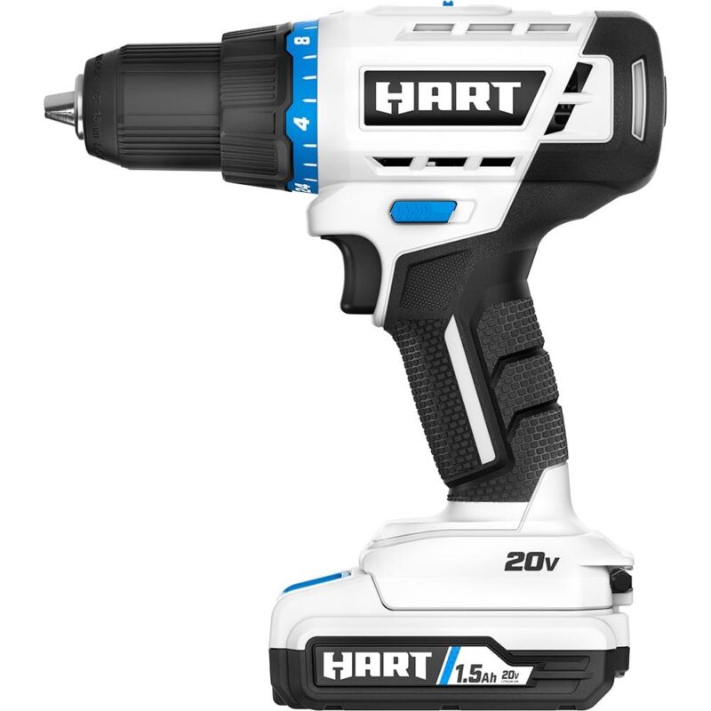 HART 20-Volt 1/2-inch Cordless Drill/Driver Kit, (1) 1.5Ah Lithium-Ion Battery, Gen 2 - Image 10