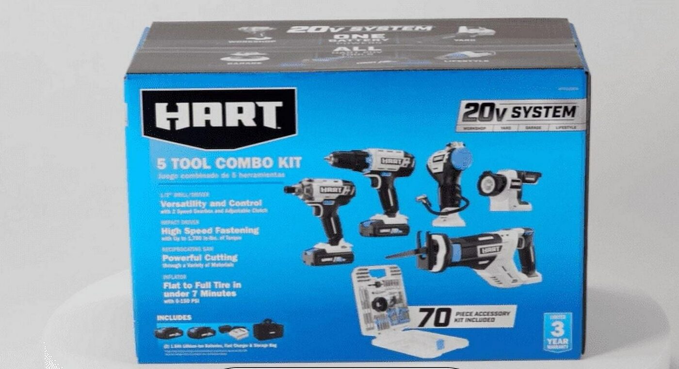 HART 20-Volt 5-Tool Kit with 70-Piece Accessory Set - Image 2