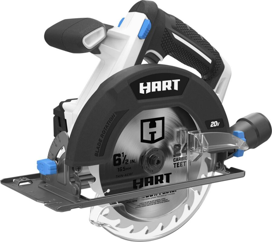 HART 20-Volt 6 1/2-inch Cordless Circular Saw Kit (1) 20-Volt 4.0Ah Lithium-Ion Battery