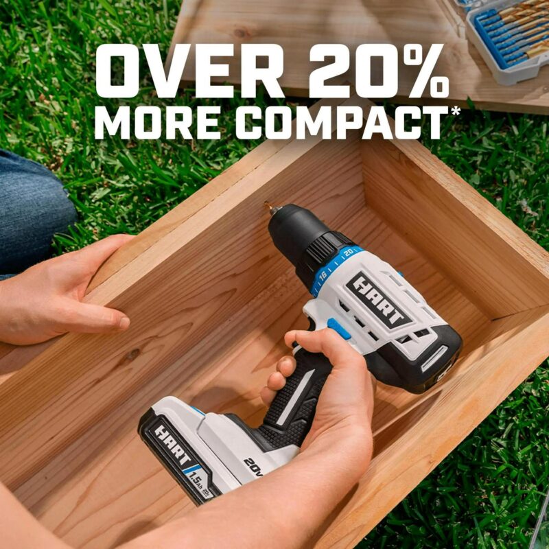 HART 20-Volt Cordless 5-Tool Combo Kit with Storage Bag, (2) 2.0Ah Lithium-Ion Batteries - Image 3