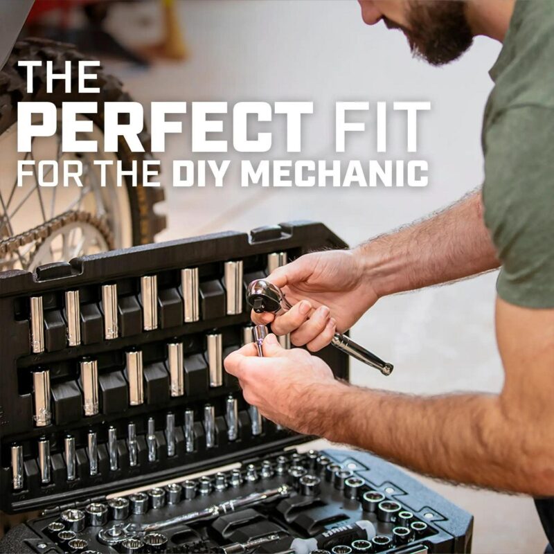 HART 215-Piece Mechanics Tool Set, Multiple Drive, Chrome Finish - Image 10