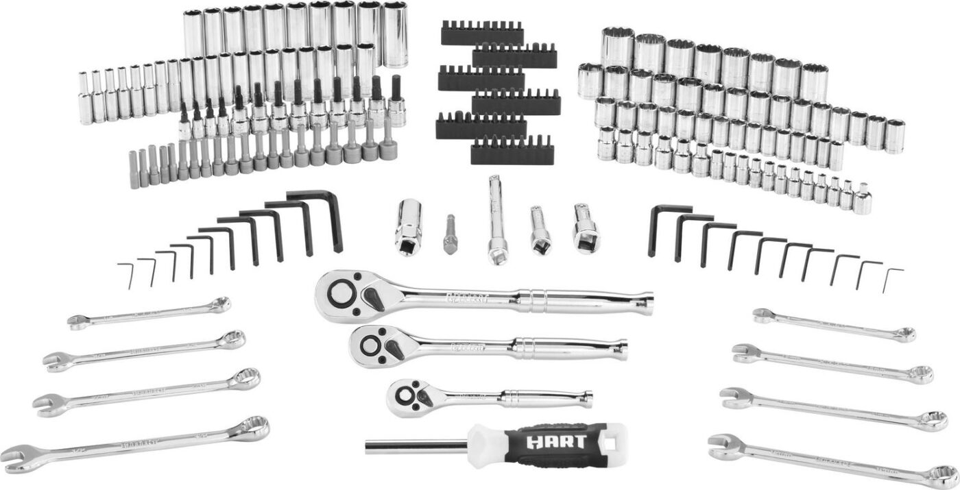 HART 215-Piece Mechanics Tool Set, Multiple Drive, Chrome Finish - Image 5