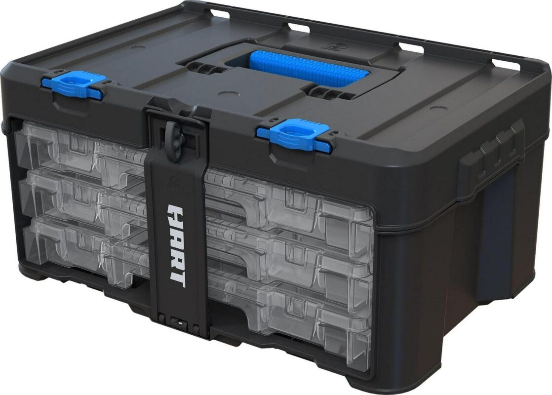 HART Stack System 3 Case Organizer for Parts and Tools, Integrates with the HART Modular Storage System