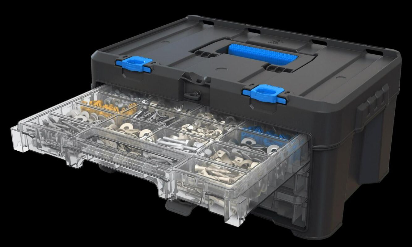 HART Stack System 3 Case Organizer for Parts and Tools, Integrates with the HART Modular Storage System - Image 7