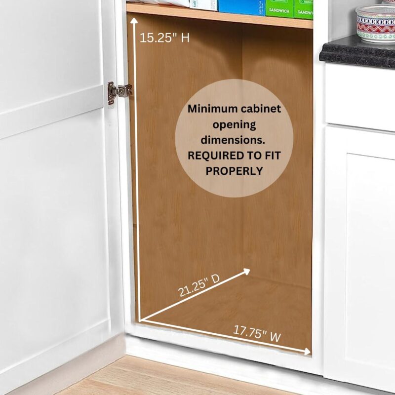 HOLDN' STORAGE Pull Out Trash Can a Heavy Duty Metal Sliding System with 5 Year Limited Warranty -Cans Not Included. - Image 6
