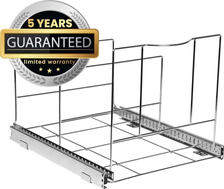 HOLDN' STORAGE Pull Out Trash Can a Heavy Duty Metal Sliding System with 5 Year Limited Warranty -Cans Not Included. - Image 5