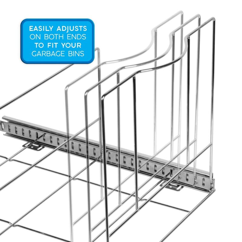 HOLDN' STORAGE Pull Out Trash Can a Heavy Duty Metal Sliding System with 5 Year Limited Warranty -Cans Not Included. - Image 8