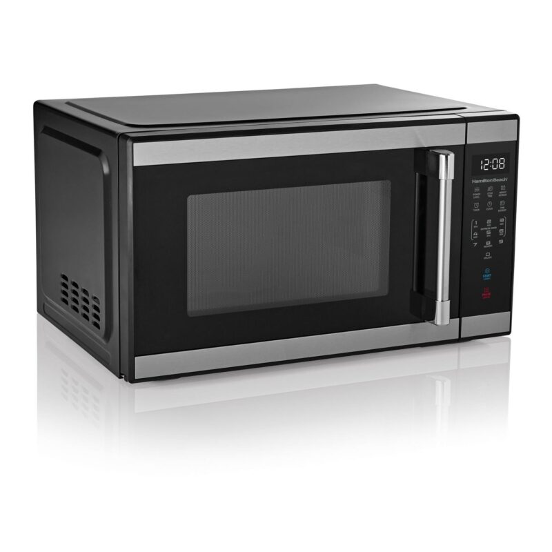 Hamilton Beach 1.1 Cu ft Countertop Microwave Oven in Stainless Steel, Sensor Cook - Image 3