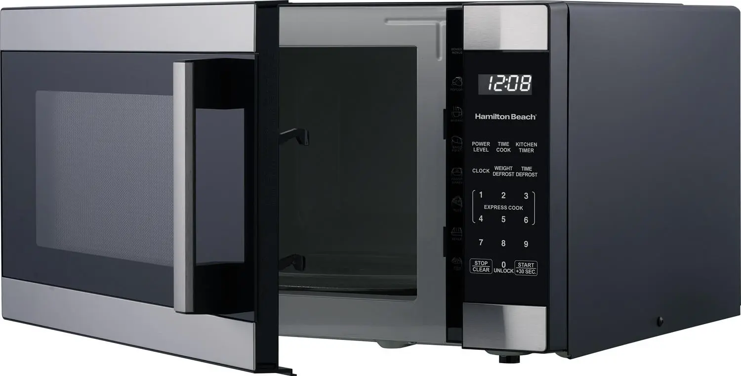 Hamilton Beach 1.6 Cu ft Sensor Cook Countertop Microwave Oven in Stainless Steel, New 3 Hamilton Beach 1.6 Cu ft Sensor Cook Countertop Microwave Oven in Stainless Steel, New - Image 3