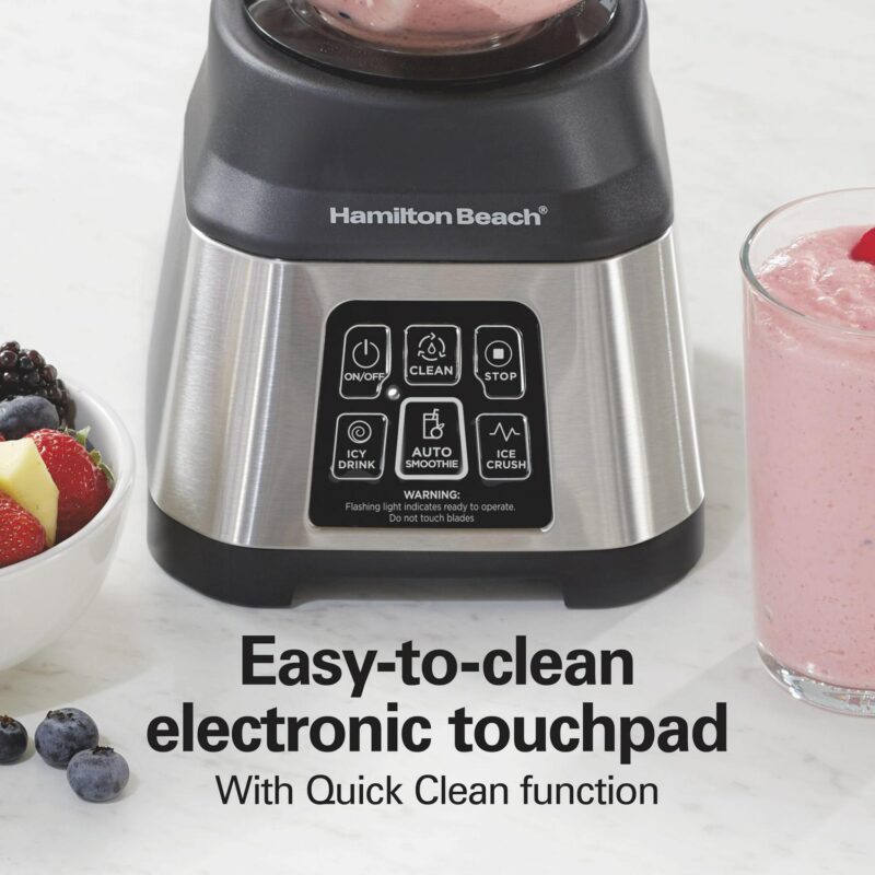 Hamilton Beach Smoothie Smart Blender, 48 oz. Glass Jar, 56202 - Image 5