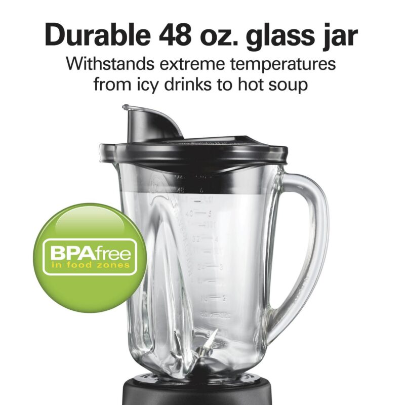 Hamilton Beach Smoothie Smart Blender, 48 oz. Glass Jar, 56202 - Image 8