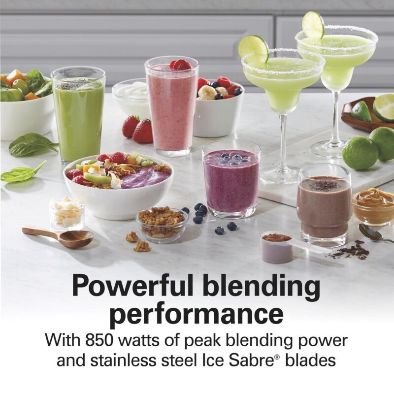 Hamilton Beach Smoothie Smart Blender, 48 oz. Glass Jar, 56202 - Image 7