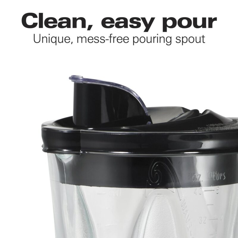 Hamilton Beach Wave Crusher Multi-Function Blender with 40 oz. Glass Jar and 14 Functions for Puree, Ice Crush, Shakes and Smoothies, Stainless Steel, 54221 - Image 8