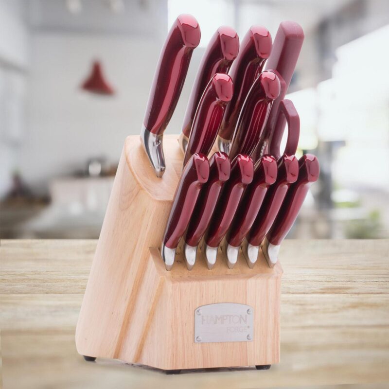 Hampton Signaturea c Argentum Red - 14 Piece Knife Block Set, Forged - Image 3