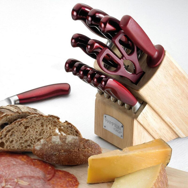Hampton Signaturea c Argentum Red - 14 Piece Knife Block Set, Forged - Image 4