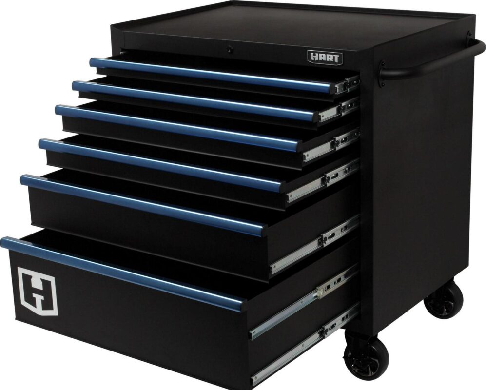 Hart 36-In Wide x 24-In 6-Drawer Rolling Garage Tool Cabinet, HART36TR6XD - Image 5