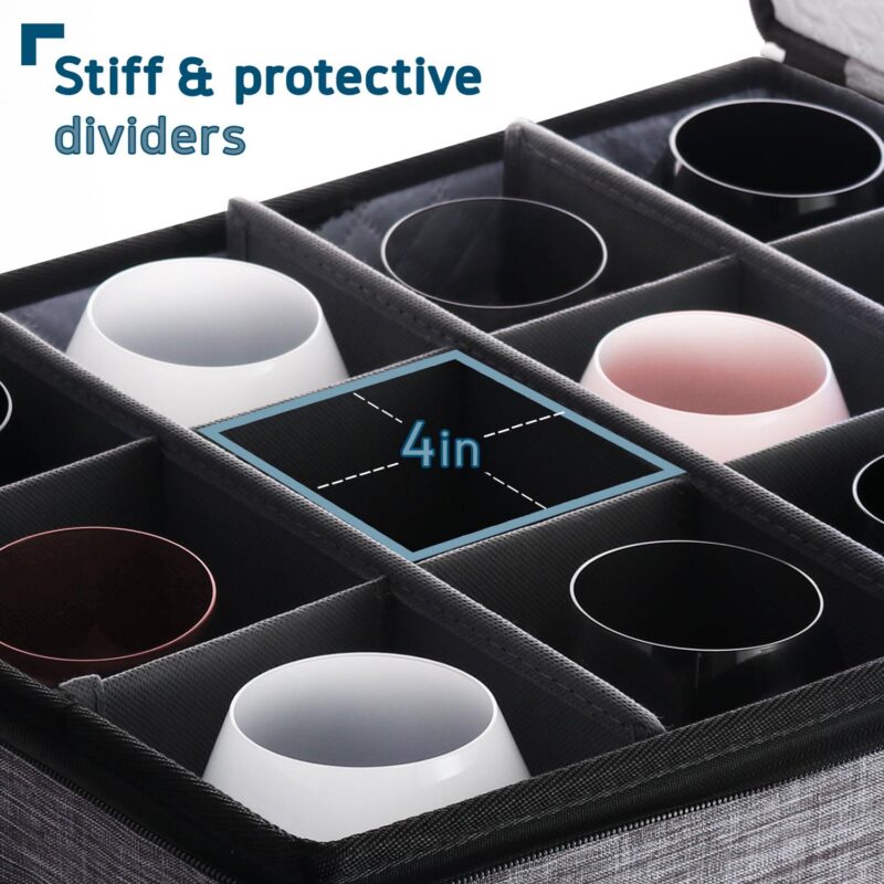 Hearth and Harbor Dinnerware Storage Container Set, Securely Padded (8pc) - Image 4