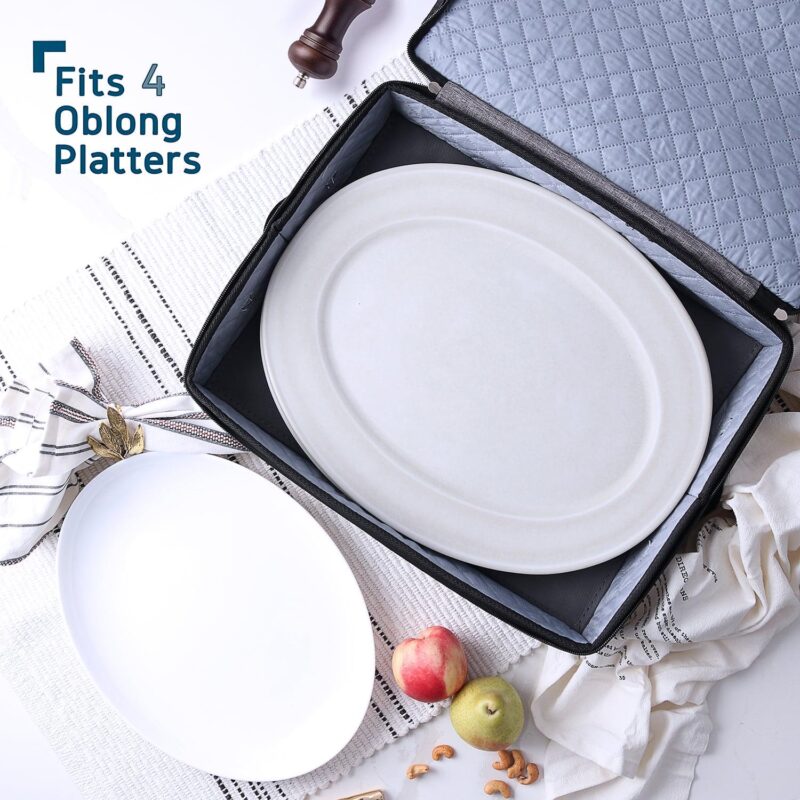 Hearth and Harbor Dinnerware Storage Container Set, Securely Padded (8pc) - Image 6