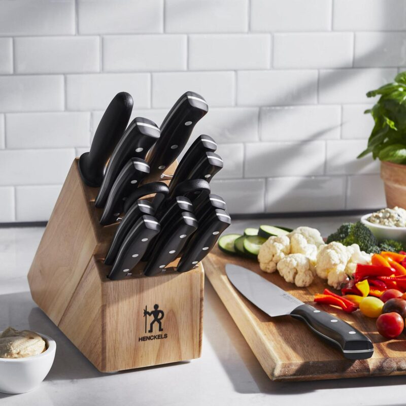 Henckels Everpoint 15 PC Triple Rivet Stainless Steel Knife Block Set - Image 2