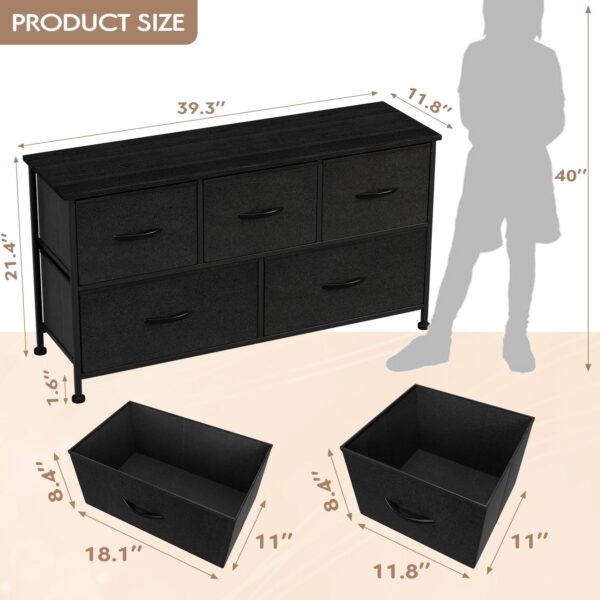 Homall 5 Drawer Fabr ebf42e274d5e59e525aa7503b227333c