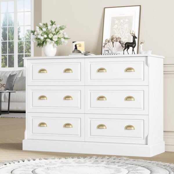 Homfa 6 Drawer White 5c576ed100c2f904c0e47139cdec2db5