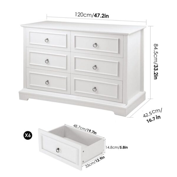 Homfa 6 Drawers Doub 6d1cdcfa9d95cbc923226f4ca29fd3cc