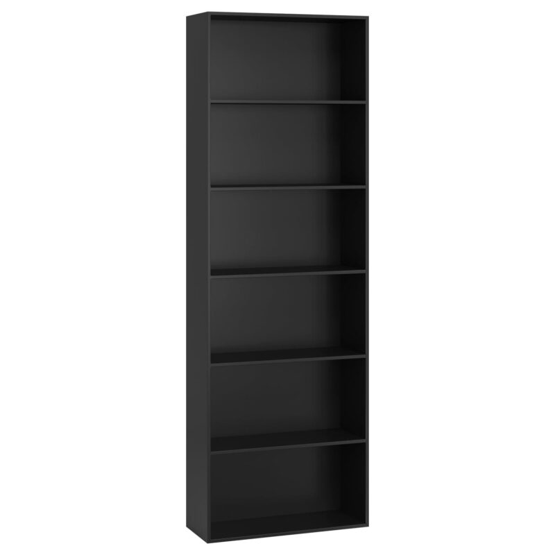 Homfa 70.9  Tall Bookcase, Standard 6-Tier Display Bookshelf for Home Living Room Office, Black - Image 4