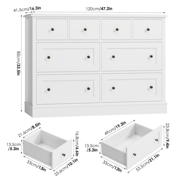 Homfa 8 Drawer Horiz 8d28ca5310fb23d7a5a0531b26ca0119