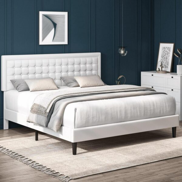 Homfa Queen Size Bed 67694990ae8595058a95a2f798d5ccc2