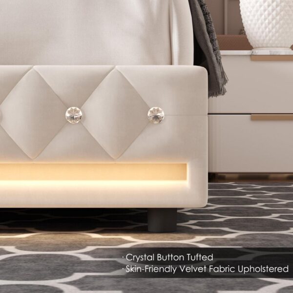 Homfa Queen Size LED 21566ca7fa8e91564d973d2165db4c72