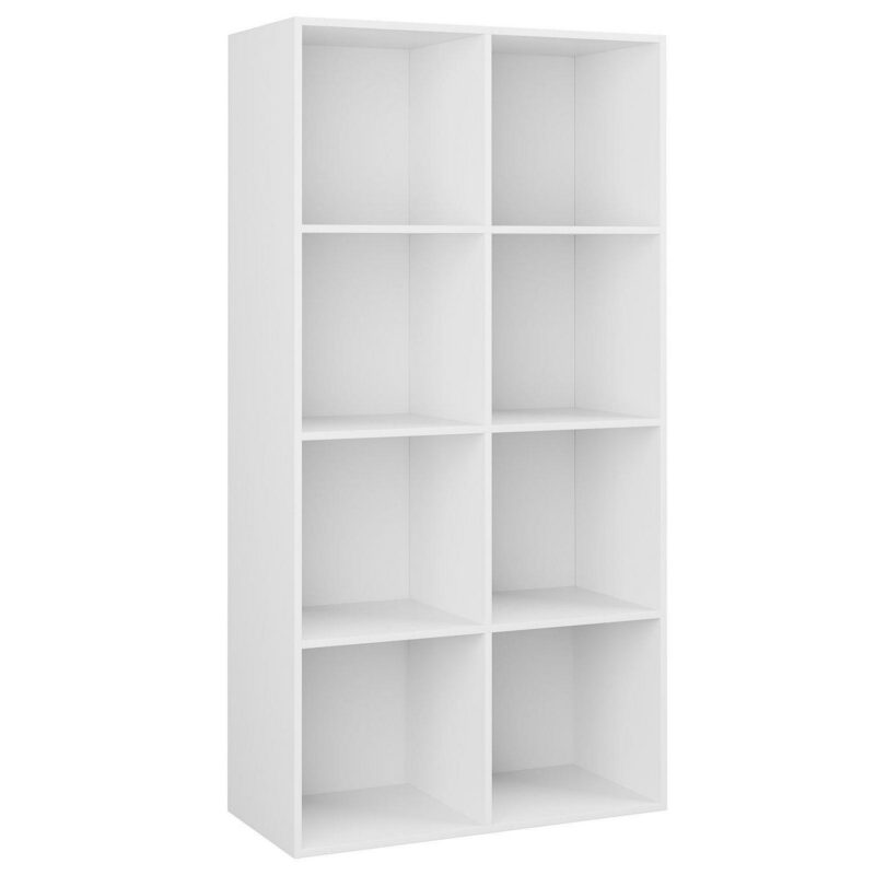 Homfa White Bookcase, 8 Cubes Storage Cabinet Unit Freestanding Display Stand Shelves - Image 8