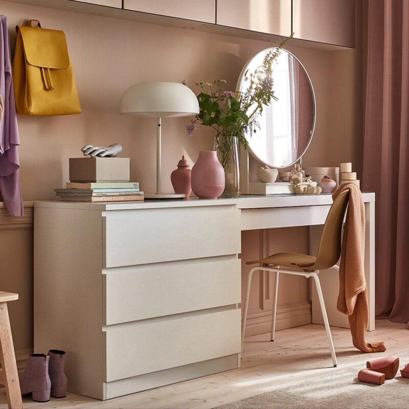 Hommpa 3 Drawers Dresser for Bedroom, 30  Tall Nightstand White Chests of Drawers, Wood Storage Cabinet for Living Bedroom Furniture - Image 7