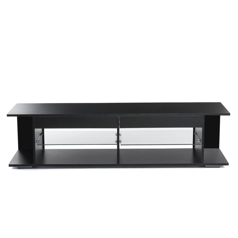 Hommpa LED TV Stand TV Cabinet for TVs up to 65  with Side Bookshelf and 4 Open Shelves Modern Television Media Console Entertainment Center - Image 7