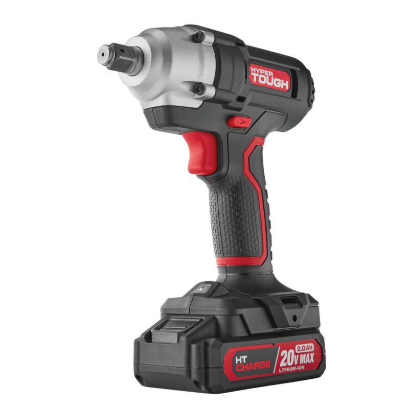 Hyper Tough 20V Cordless 1/2-inch Impact Wrench, Variable Speed Trigger, 2.0 Ah Battery and Charger, 5774 - Image 3