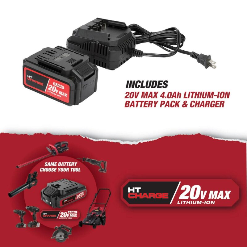 Hyper Tough 20V Max Brushless 4.5-inch Cordless Angle Grinder with 4.0Ah Lithium-Ion Battery and Charger, New - Image 13