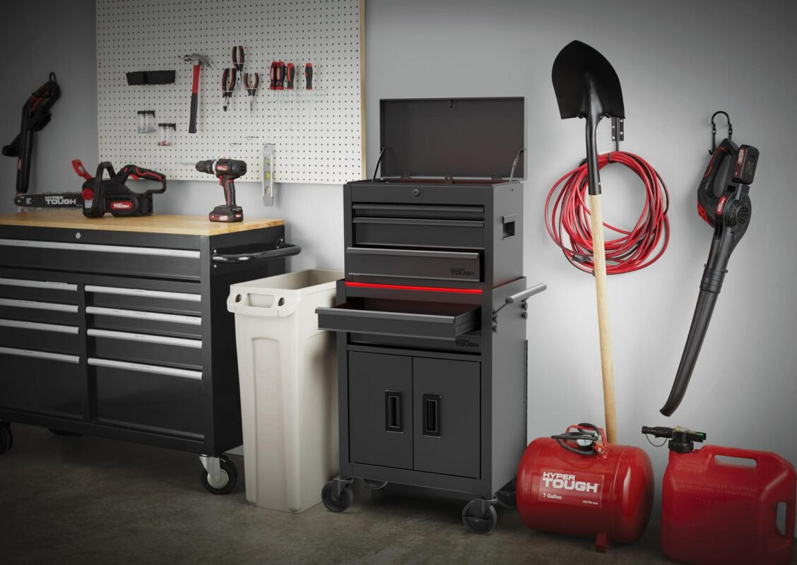 Hyper Tough 20-Inch Heavy Duty Steel Tool Chest, 400 lbs Capacity, Black - Image 6
